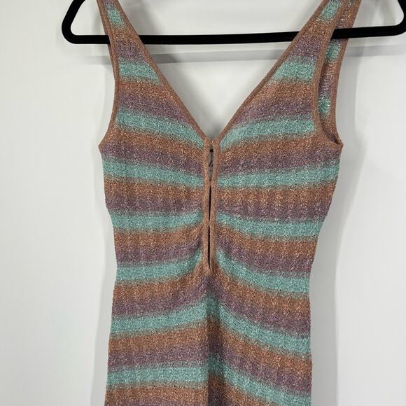 Misa Los Angeles Rosita Knit Striped Midi Dress - Picture 2 of 8